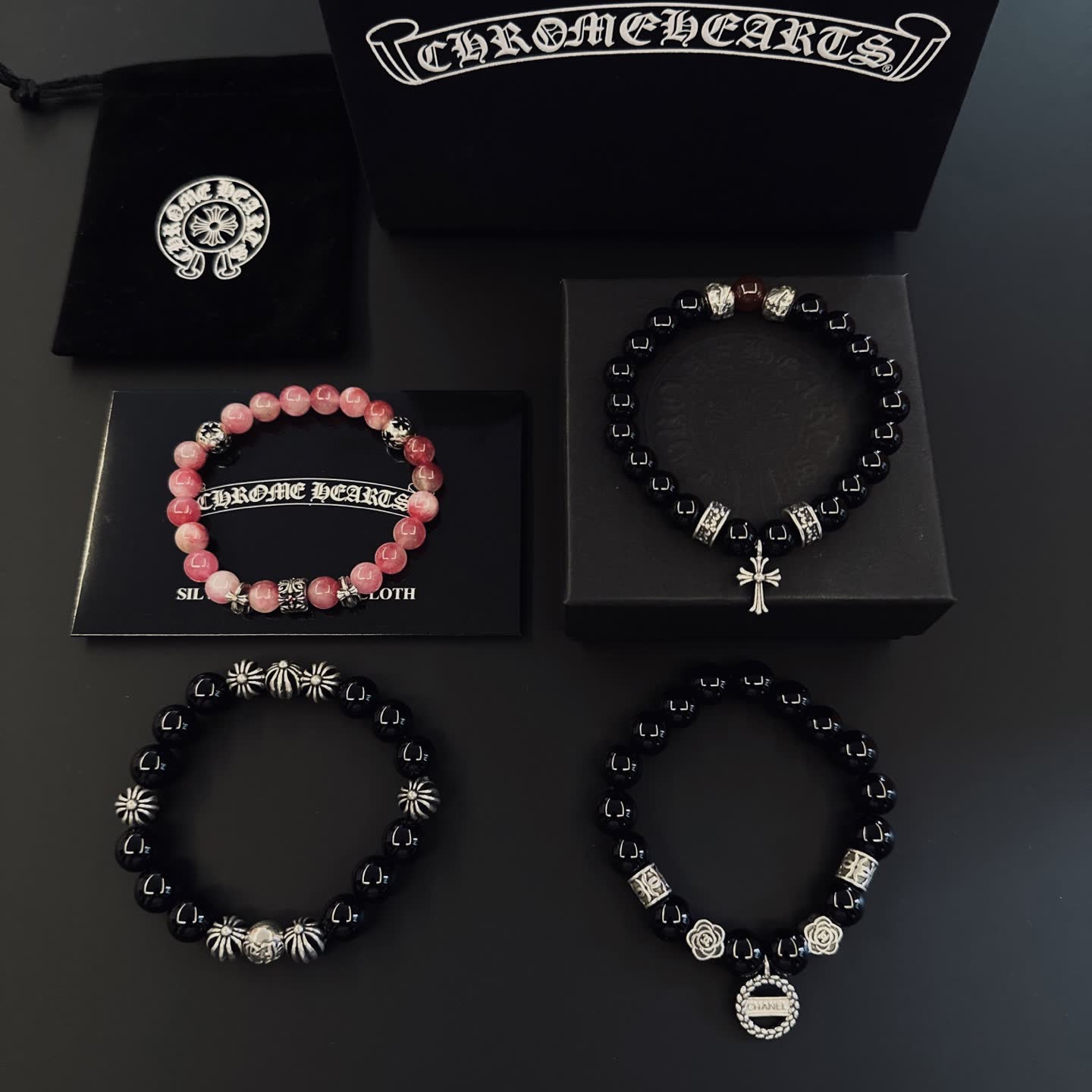Chrome Hearts Beaded Bracelets Set Chrome Hearts Beaded Bracelets Set